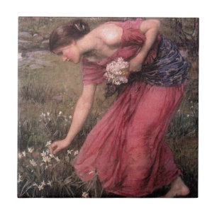 Carreau En Céramique John William Waterhouse - Narcissus - Beaux-Arts
