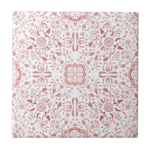 Carreau En Céramique Joli motif floral rustique