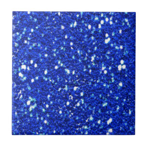 Carreau En Céramique Joli Royal Blue Sparkly Parties scintillant look
