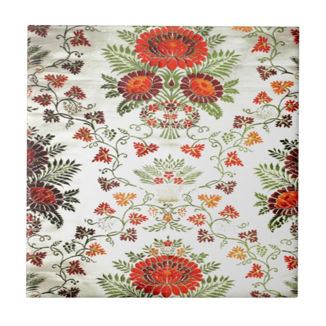 Carreau En Céramique Jolie impression florale (Devant)