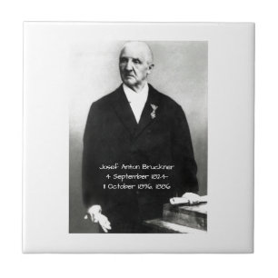 Carreau En Céramique Josef Anton Bruckner 1886