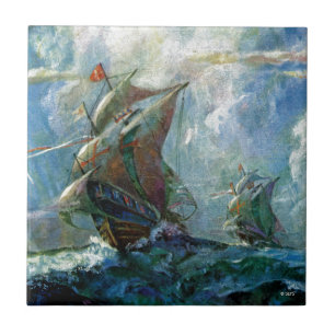 Carreau En Céramique Jour de Columbus