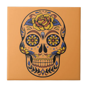 Carreau En Céramique jour du crâne mexicain des morts