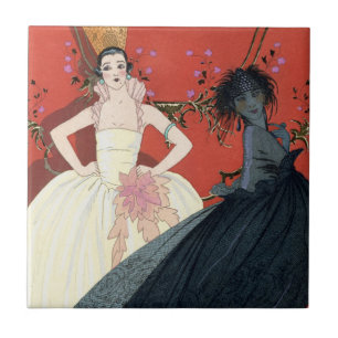 Carreau En Céramique Jour et nuit dans l'art déco de Paris