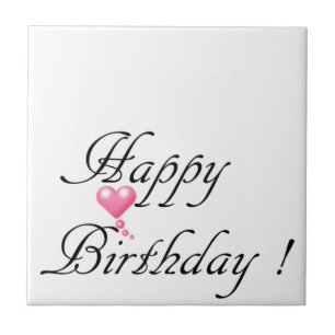 Carreau En Céramique Joyeux Amour d'anniversaire