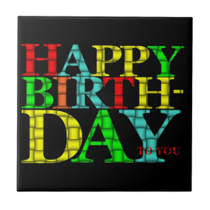 Carreau En Céramique Joyeux anniversaire