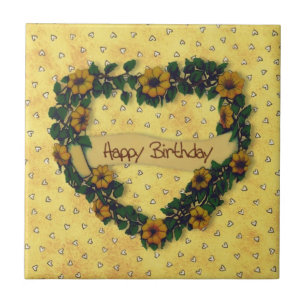 Carreau En Céramique Joyeux Anniversaire Carrelage de couronne