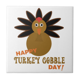 Carreau En Céramique Joyeux Jour de la grogne turque Thanksgiving