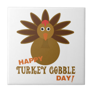 Carreau En Céramique Joyeux Jour de la grogne turque Thanksgiving