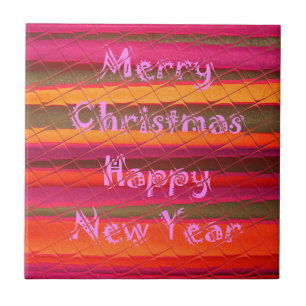 Carreau En Céramique Joyeux Noël Bonne année Collection