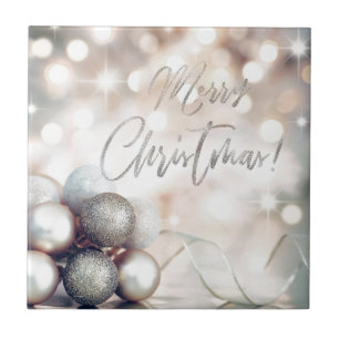 Carreau En Céramique Joyeux ornements de Noël