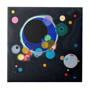 Carreau En Céramique Kandinsky Plusieurs cercles Abstraits