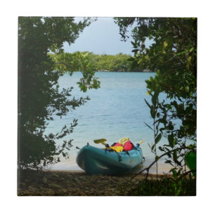 Carreau En Céramique Kayaking aux îles Virgin