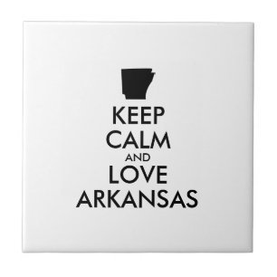 Carreau En Céramique KEEP CALM et LOVE ARKANSAS