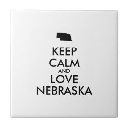 Carreau En Céramique KEEP CALM et LOVE NEBRASKA