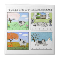 Keeshond - Les Quatre Saisons
