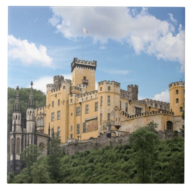 Carreau En Céramique Koblenz, Allemagne, Château de Stolzenfels, Schlos (Devant)