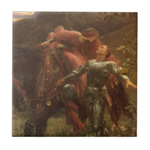 Carreau En Céramique La Belle Dame sans Merci de Sir Frank Dicksee
