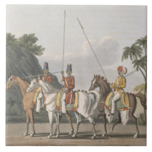 Carreau En Céramique La cavalerie irrégulière, armée du Bengale 1817
