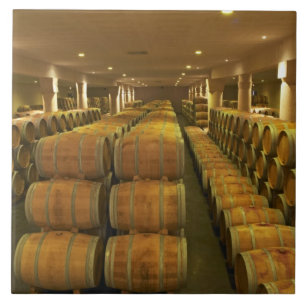 Carreau En Céramique La cave à vin, vieillissante en tonneau - Châtea