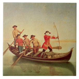 Carreau En Céramique La chasse à canard