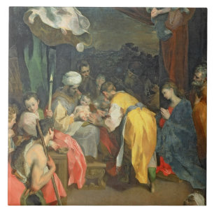 Carreau En Céramique La circoncision du Christ, 1590 (huile sur la