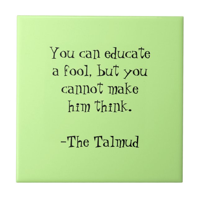 Carreau En Céramique La citation de Talmud-Sagesse (Devant)