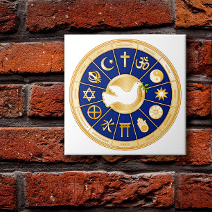 Carreau En Céramique La colombe de la paix