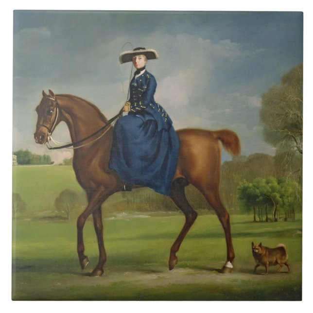 Carreau En Céramique La comtesse de Coningsby dans le costume du ch (Devant)