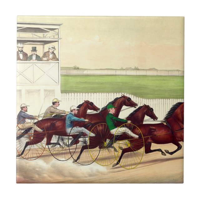 Carreau En Céramique La course de chevaux SUPÉRIEURE est ma vie (Devant)