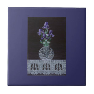 Carreau En Céramique La dentelle de la reine Iris