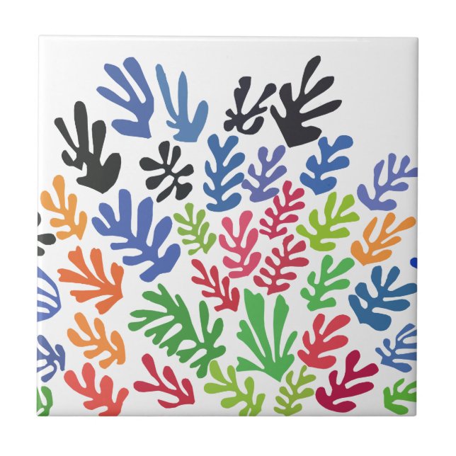 Carreau En Céramique La Gerbe par Matisse (Devant)
