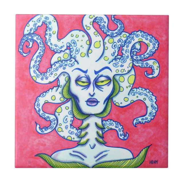Carreau En Céramique La jeune mariée de mer - tuile (Devant)