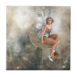 Carreau En Céramique La Lazy Moon Fairy