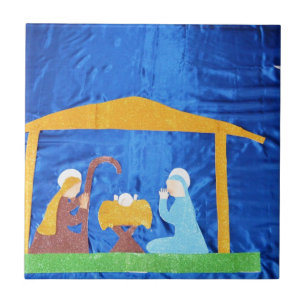 Carreau En Céramique La Nativité