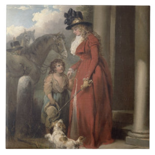Carreau En Céramique La porte du châtelain, c.1790 (huile sur la toile)