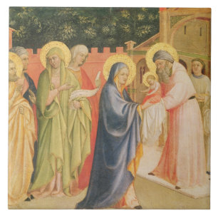 Carreau En Céramique La présentation dans le temple