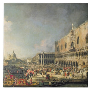 Carreau En Céramique La réception de l'ambassadeur français à Venise