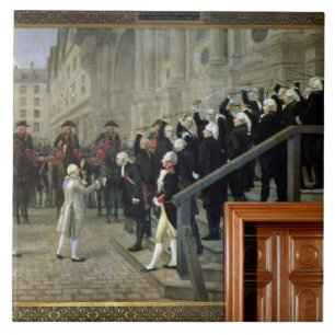 Carreau En Céramique La réception de Louis XVI à l'hôtel de Ville b