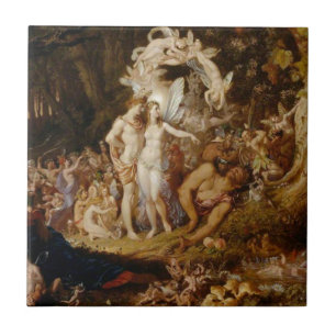 Carreau En Céramique La réconciliation d'Oberon et de Titania