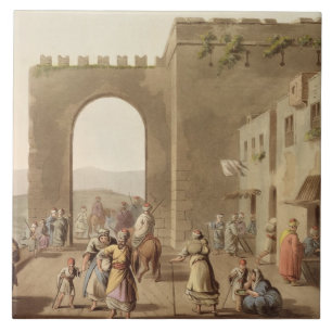 Carreau En Céramique La rue principale à Bethlehem, des 'vues de