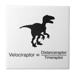 Carreau En Céramique la science drôle de velociraptor