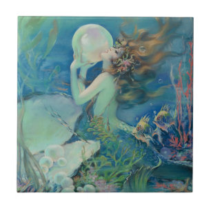 Carreau En Céramique La sirène par Henry Clive