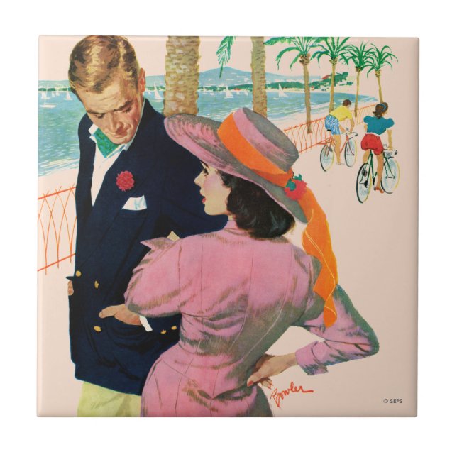 Carreau En Céramique La stratégie de l'amour (Devant)