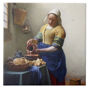 Carreau En Céramique La trayeuse, c.1658-60 (huile sur la toile)