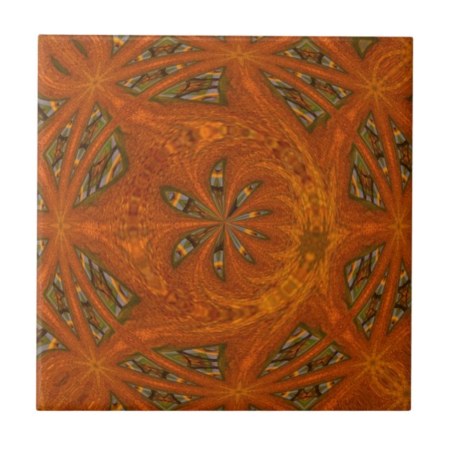 Carreau En Céramique Labyrinthe d'art Abstrait (Devant)