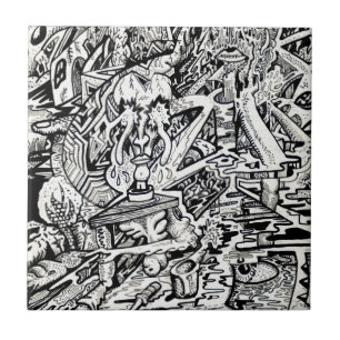 Carreau En Céramique L'Adept, ou une Transfiguration Freakish