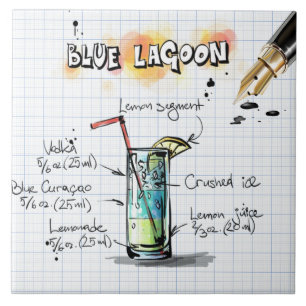 Carreau En Céramique Lagon Bleu
