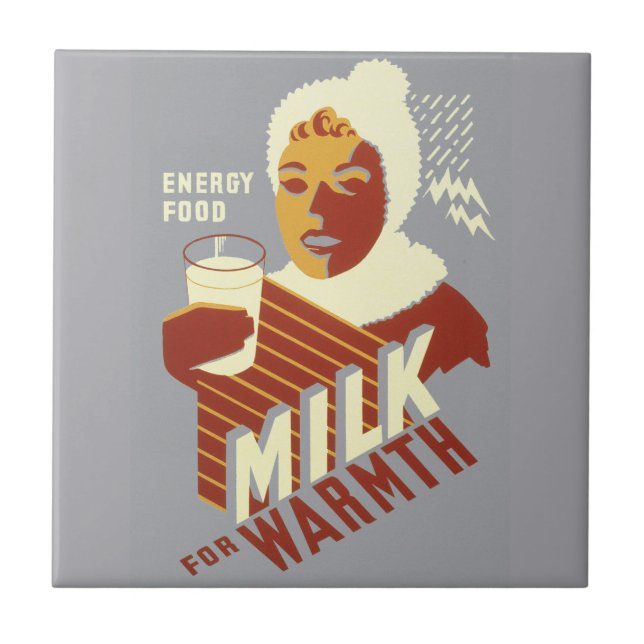 Carreau En Céramique Lait pour la chaleur (Devant)