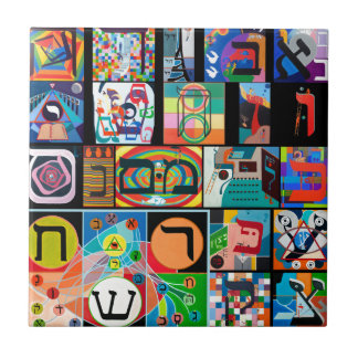 Carreau En Céramique L'alphabet hébreu - alephbet